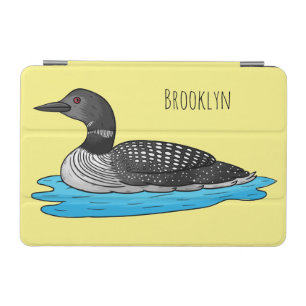 Loon bird cartoon illustration iPad mini cover