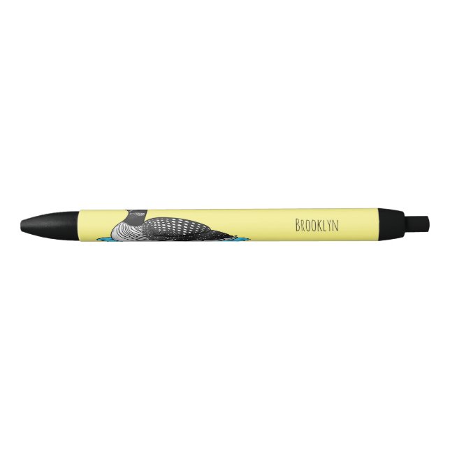 Loon bird cartoon illustration pen (Front)