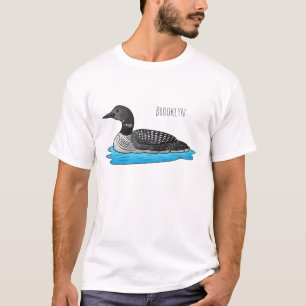 Loon bird cartoon illustration T-Shirt