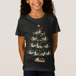Loon Bird Lover Xmas Lights Loon Christmas Tree T-Shirt