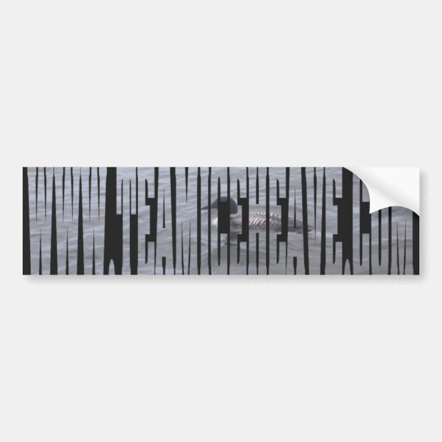 Loon Bumper Sticker (Front)