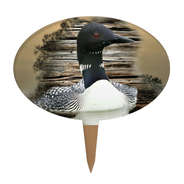 Loon Cake Topper (Front)