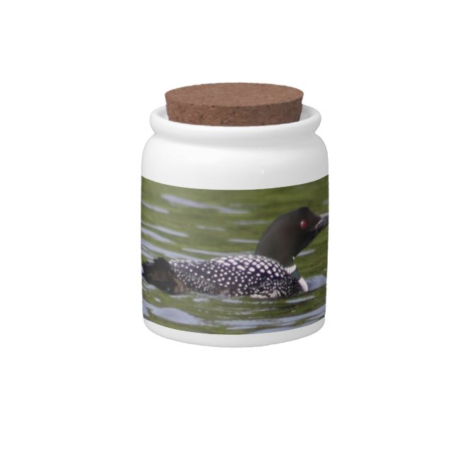 Loon Candy Jar (Front)
