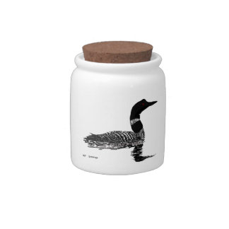 Loon candy jar.  Calories at the cabin don't count Jar