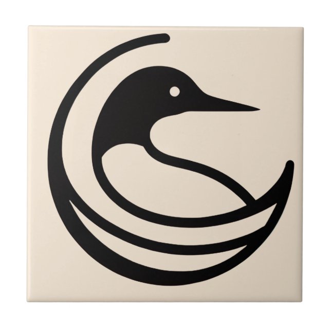 Loon Ceramic Tile (Front)