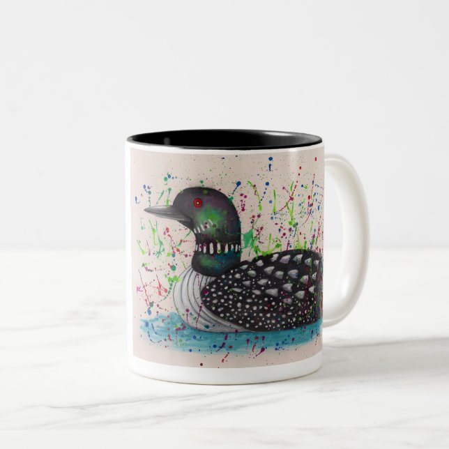 Loon coffee mug (Front Right)