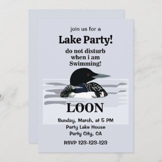Loon Common Loon Bird Party At The Lake