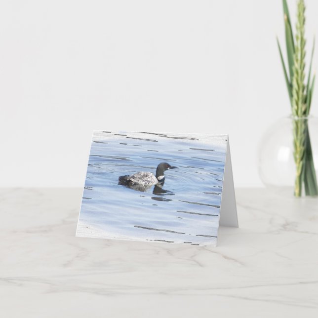 Loon design note card (Front)