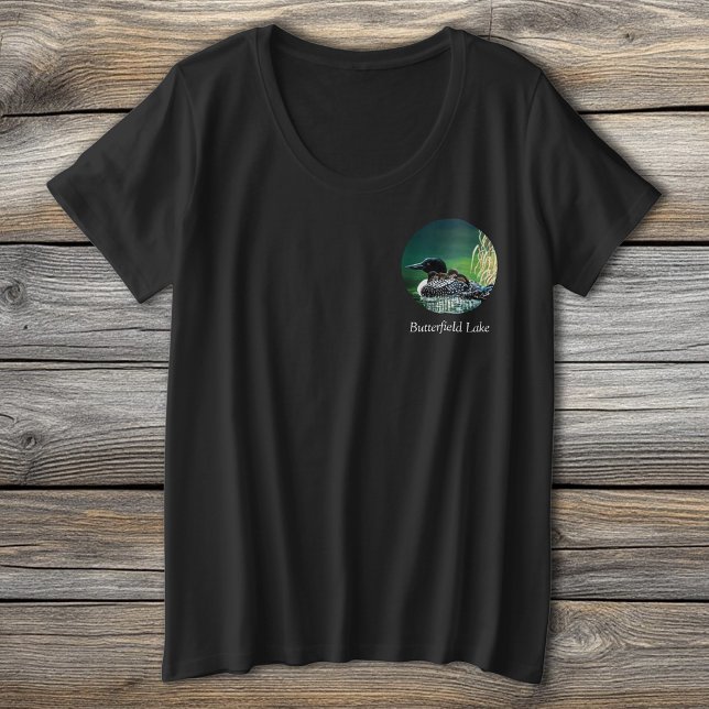 Loon Family Butterfield Lake Plus Size T-Shirt (Creator Uploaded)