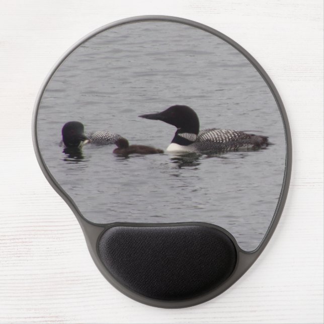 Loon Family Gel Mouse Pad (Front)