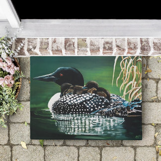 Loon Family Outing Doormat