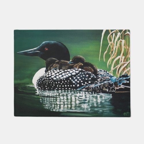 Loon Family Outing Doormat