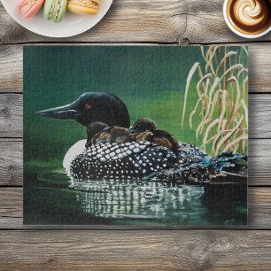 Loon Family Outing Jigsaw Puzzle