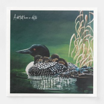 Loon Family Outing Paper Dinner Napkins by tigressdragon at Zazzle