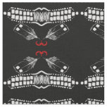 Loon feather wabanaki double curve fabric