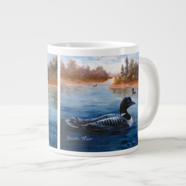 Loon Lake Giant Coffee Mug (Front Right)
