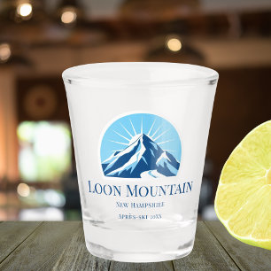 Loon Mountain New Hampshire ski resort shotglass Shot Glass