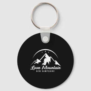 Loon Mountain New Hampshire Ski Resort Skiing Snow Keychain