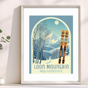 Loon Mountain New Hampshire ski vacation Poster