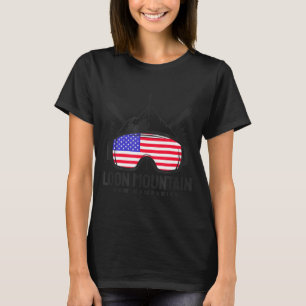 Loon mountain new hampshire usa ski retro skiing T-Shirt