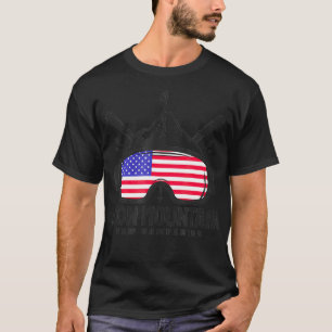 Loon Mountain New Hampshire USA Ski Retro Skiing T-Shirt