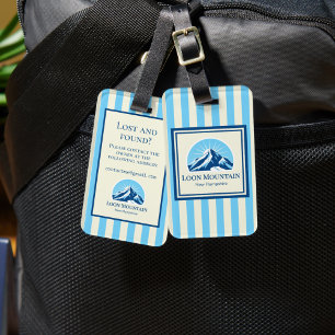 Loon Mountain New Hampstripe ski resort Luggage Tag