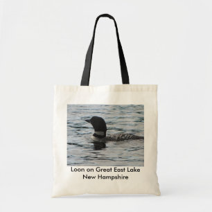 Loon on Great East Lake New Hampshire Tote Bag