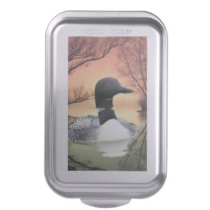 Loon On Lake Loon Reflections Call Of The Loon Cake Pan