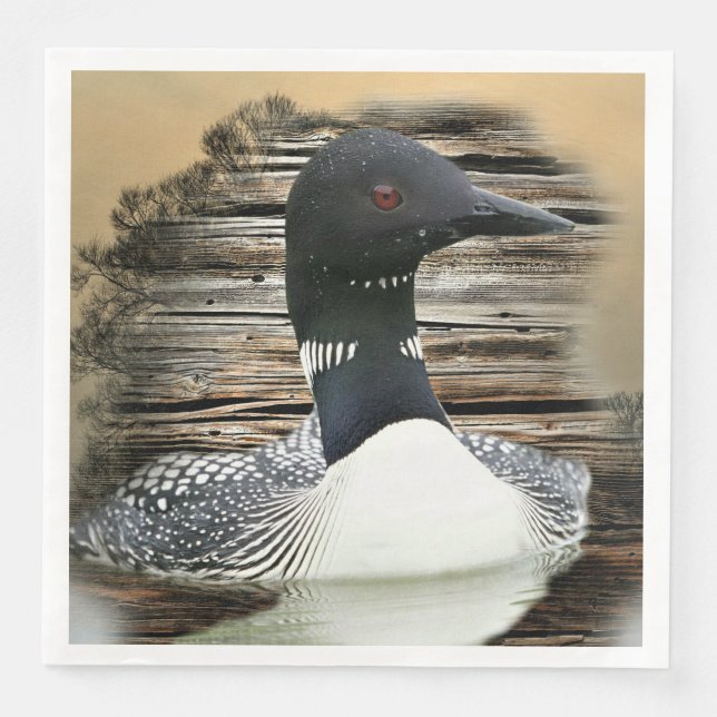 Loon Paper Dinner Napkins (Front)