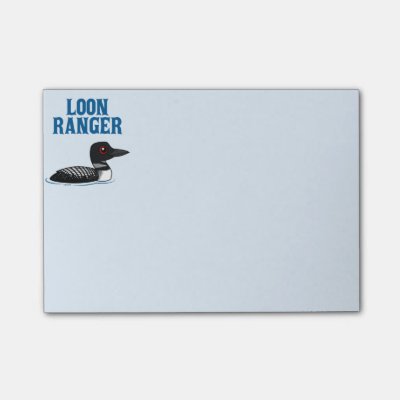 Loon Ranger Post-it Notes