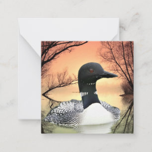 Loon Reflections Note Card