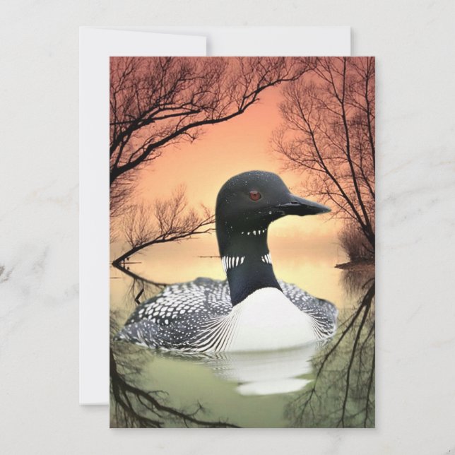 Loon Reflections Save The Date (Front)
