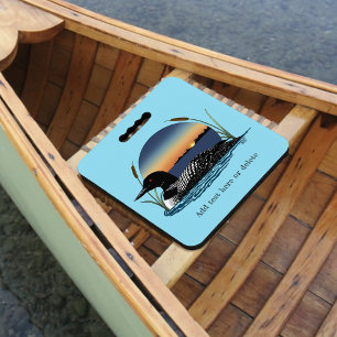 Loon Sunset Blue Seat Cushion