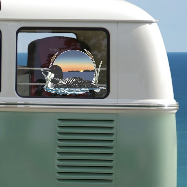 Loon Sunset Blue Sticker (Creator Uploaded)