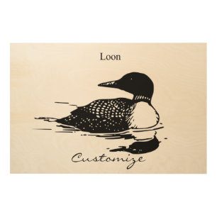 Loon Swimming Bird Art Thunder_Cove