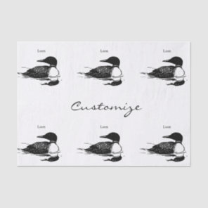 Loon Swimming Bird Art Thunder_Cove Tissue Paper