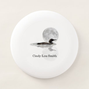 Loon Swims In The Moonlight Frisbee