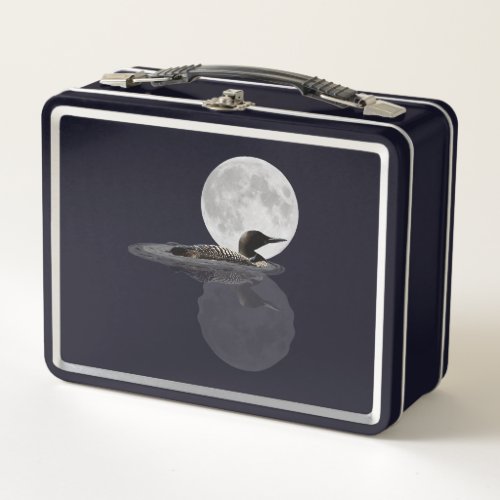 Loon Swims In the Moonlight Lunch Box