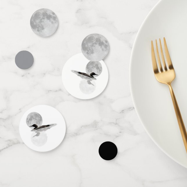 Loon Under Full Moon Table Confetti (Group)