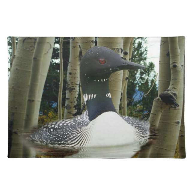 Loon Wilderness Cloth Placemat (Front)