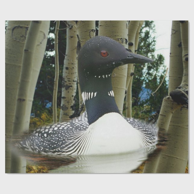 Loon Wilderness Wrapping Paper (Flat)