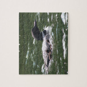 Loon With Babies 2 Jigsaw Puzzle