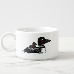 Loon with chick Chili Bowl