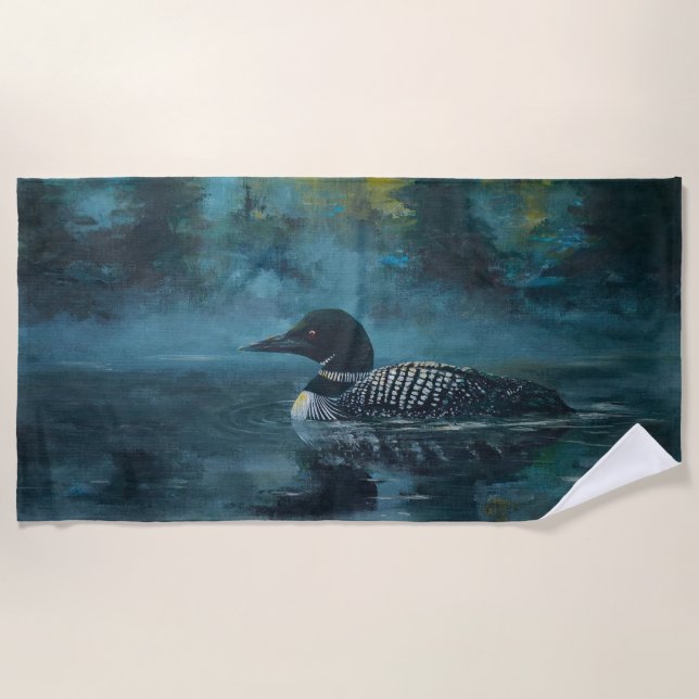 Loonell - Loon Duck Beach Towel (Front)