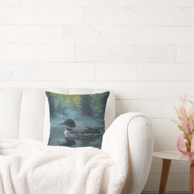 Loonell - Loon Duck Throw Pillow (Couch)