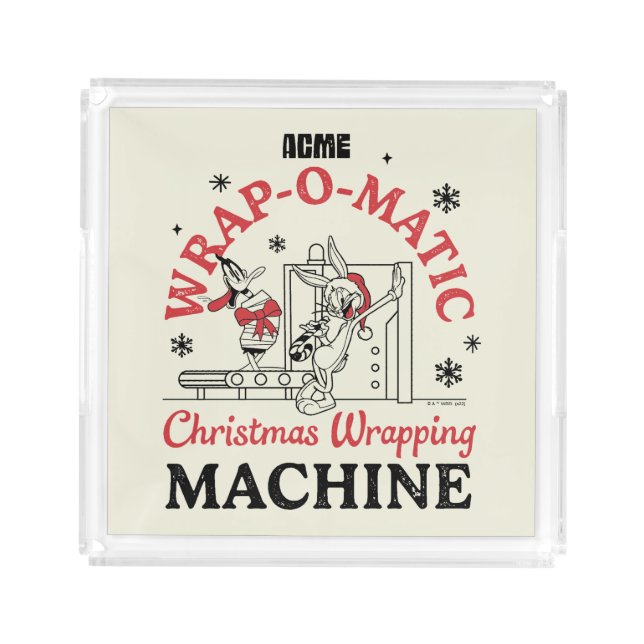 LOONEY TUNES™ | ACME Wrap-O-Matic Wrapping Machine Acrylic Tray (Front)