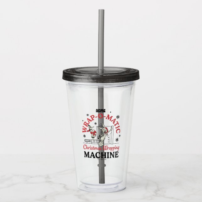 LOONEY TUNES™ | ACME Wrap-O-Matic Wrapping Machine Acrylic Tumbler (Front)