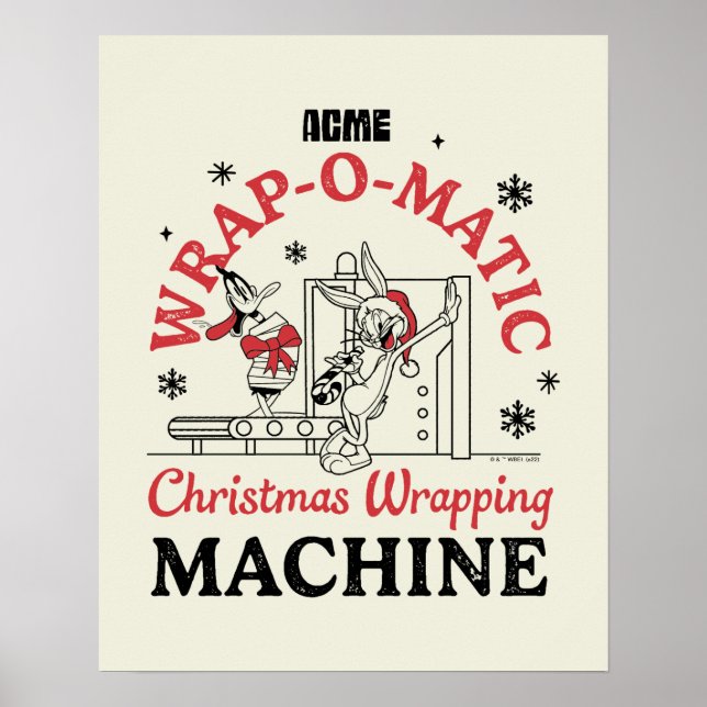 LOONEY TUNES™ | ACME Wrap-O-Matic Wrapping Machine Poster (Front)