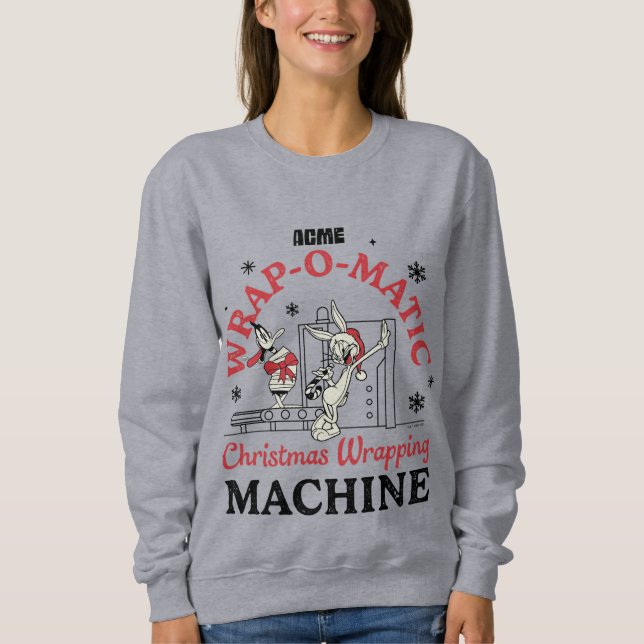 LOONEY TUNES™ | ACME Wrap-O-Matic Wrapping Machine Sweatshirt (Front)