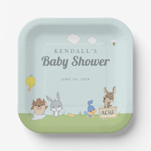 LOONEY TUNES Baby Shower Paper Plates